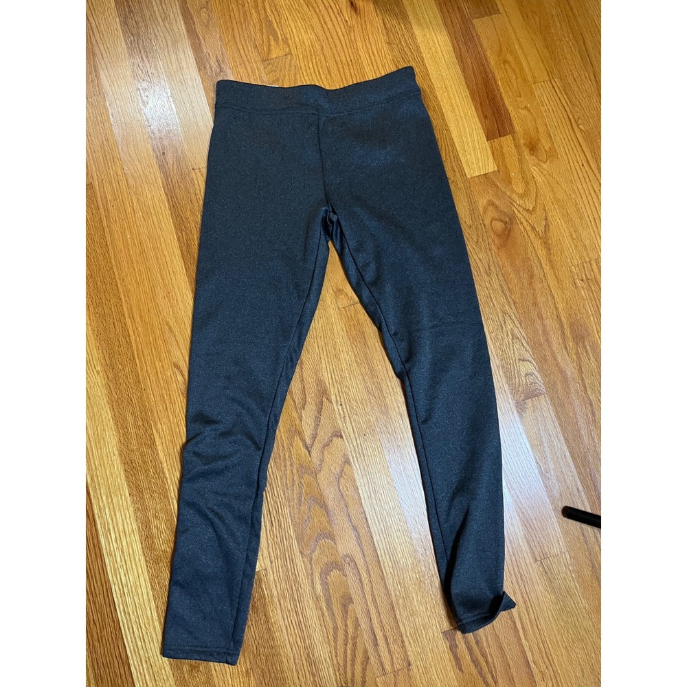 Serra Fleece Lined Leggings Charcoal Gray Heather Warm Winter Pants M 8-10 NWT